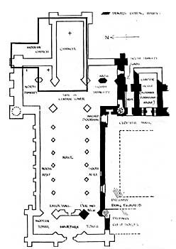 Kilwinning Abbey As It Was - Plan