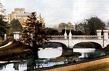 Eglinton castle and Tournament Bridge in the past